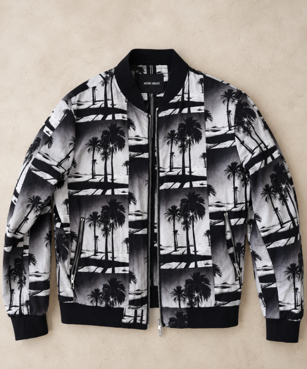 Antony Morato Bomber Jacket – Palm Print – Size XL / 52