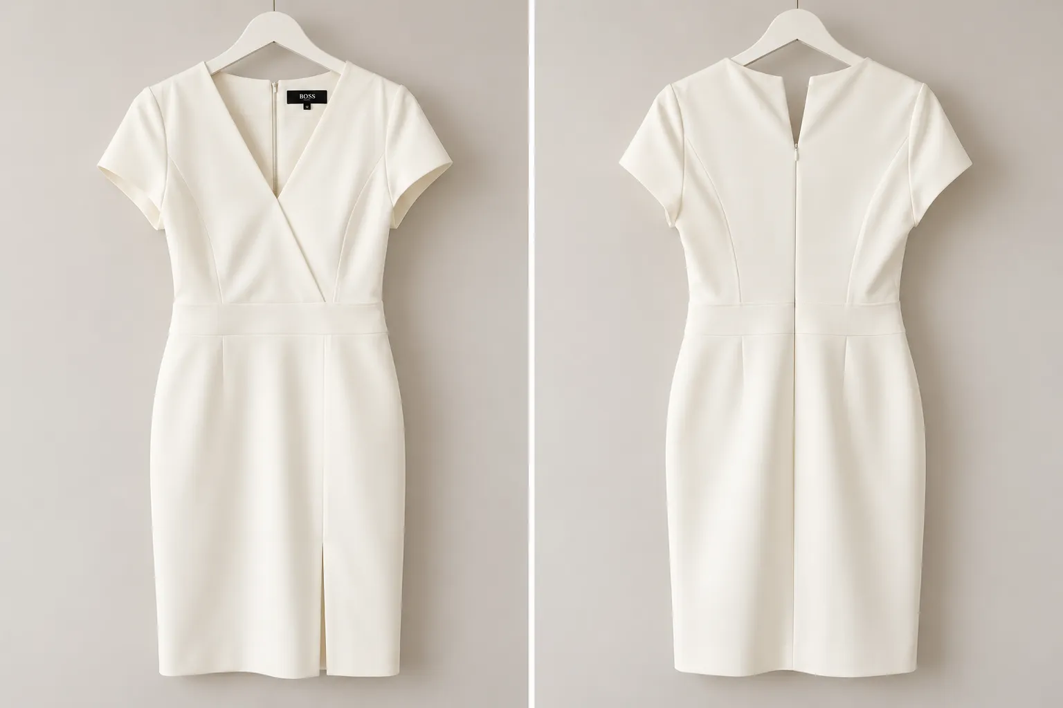 HUGO BOSS Vestit Elegant Blanc – Talla M